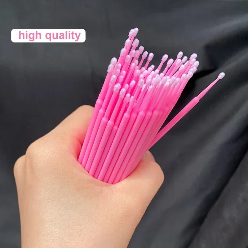 Cleaning Micro Cotton Brush Lash Extension 100Pcs Eyelash Swab Individual Eyelashes Microbrush Beauty Makeup Clean Remover Tools - Image 4