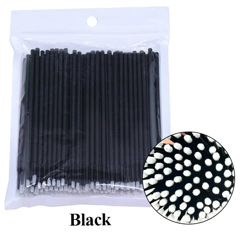 Cleaning Micro Cotton Brush Lash Extension 100Pcs Eyelash Swab Individual Eyelashes Microbrush Beauty Makeup Clean Remover Tools - Image 9