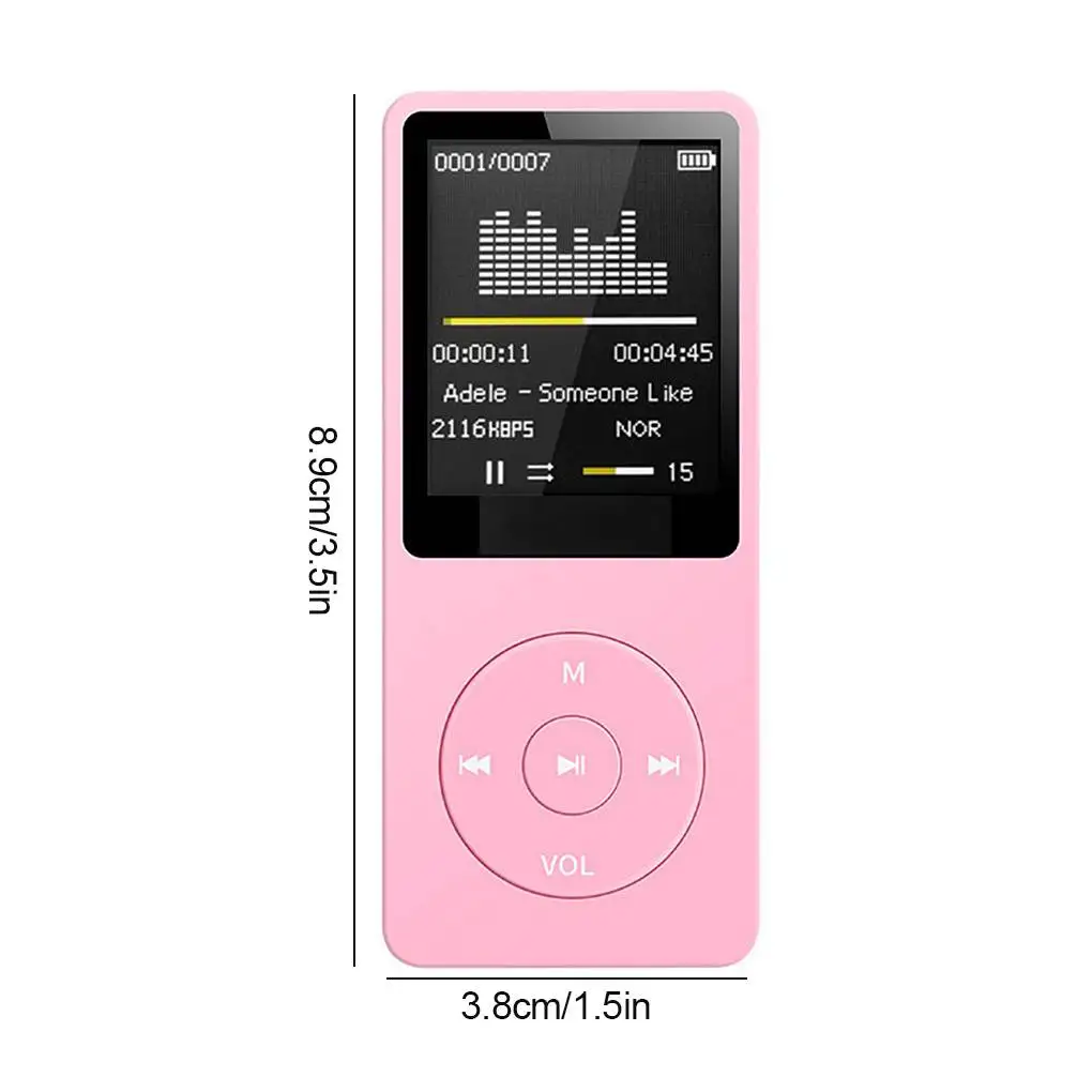 Bluetooth-compatible Mp3 Music Player Lossless Portable Fm Radio External Ultra-thin Student Sports Walkman Mp3 Player Recorder - Image 10