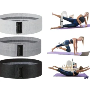 Basic Fabric Resistance Hip Booty Bands Glute Thigh Elastic Workout Bands Squat Circle Stretch Fitness Strips Loops Yoga Gym