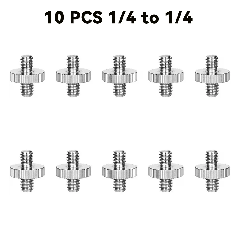1/4 Inch to 1/4 3/8 Inch Male Camera Screw Mount Adapter Tripod Screw Adapter Female Thread for Camera Tripod Monopod Ring Light - Image 10