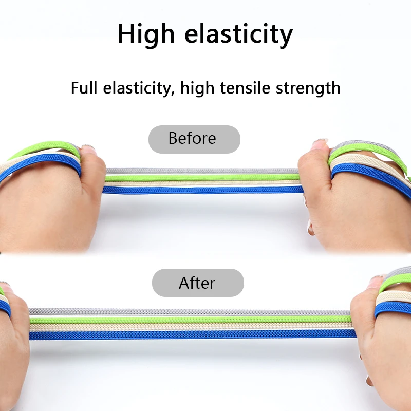 No Tie Shoe Laces Flat Elastic Shoelaces for Sneakers Tieless Shoelace Expand Shoestrings One Size Fits All Adult and Kids Shoes - Image 4