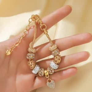 1 Women's Fashion Panjiadorado Element Love Bracelet, Suitable for Dating, Travel Banquets, Parties, Festivals, Fashion Gifts