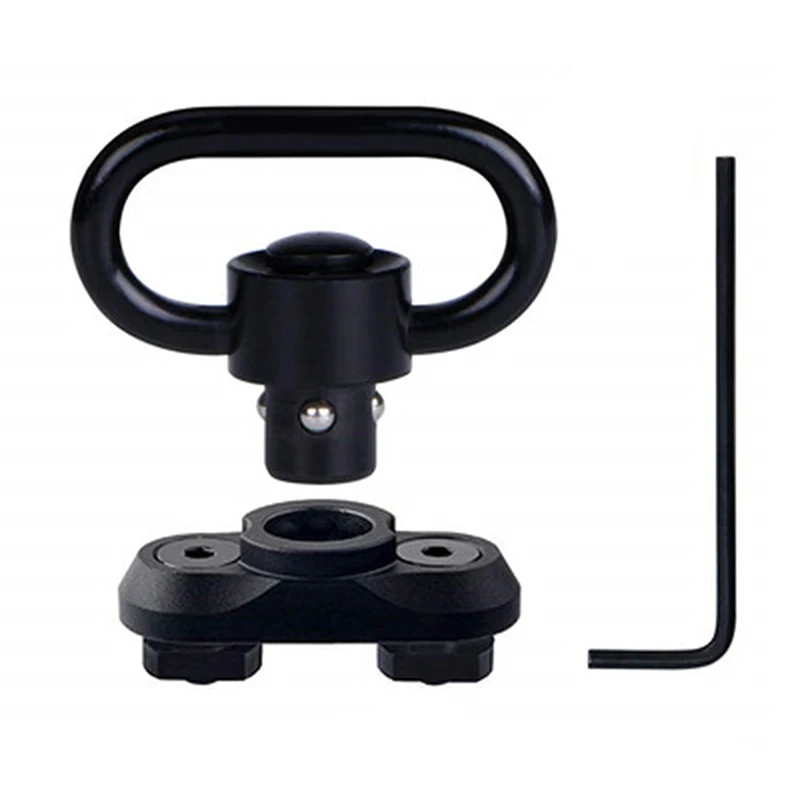 Hot 1PC Metal Strap Buckle QD Sling Swivel 20mm Picatinny Rail Mount Base Quick Detach Rail Mount For Mlok Rail Gun Accessories - Image 12