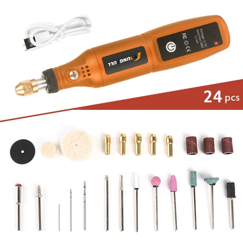 Mini Electric Drill USB Rechargeable Cordless Engraving Pen Dremel Tools Rotary Tool Wireless Hand Drill Mini Polishing Machine - Image 18
