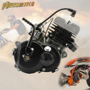 Motorcycle 50cc Engine with Start Lever For KTM 50 SX 2 Stroke Air-Cooled Motor 47cc 49cc Motocross Dirt Pit Bike Modified