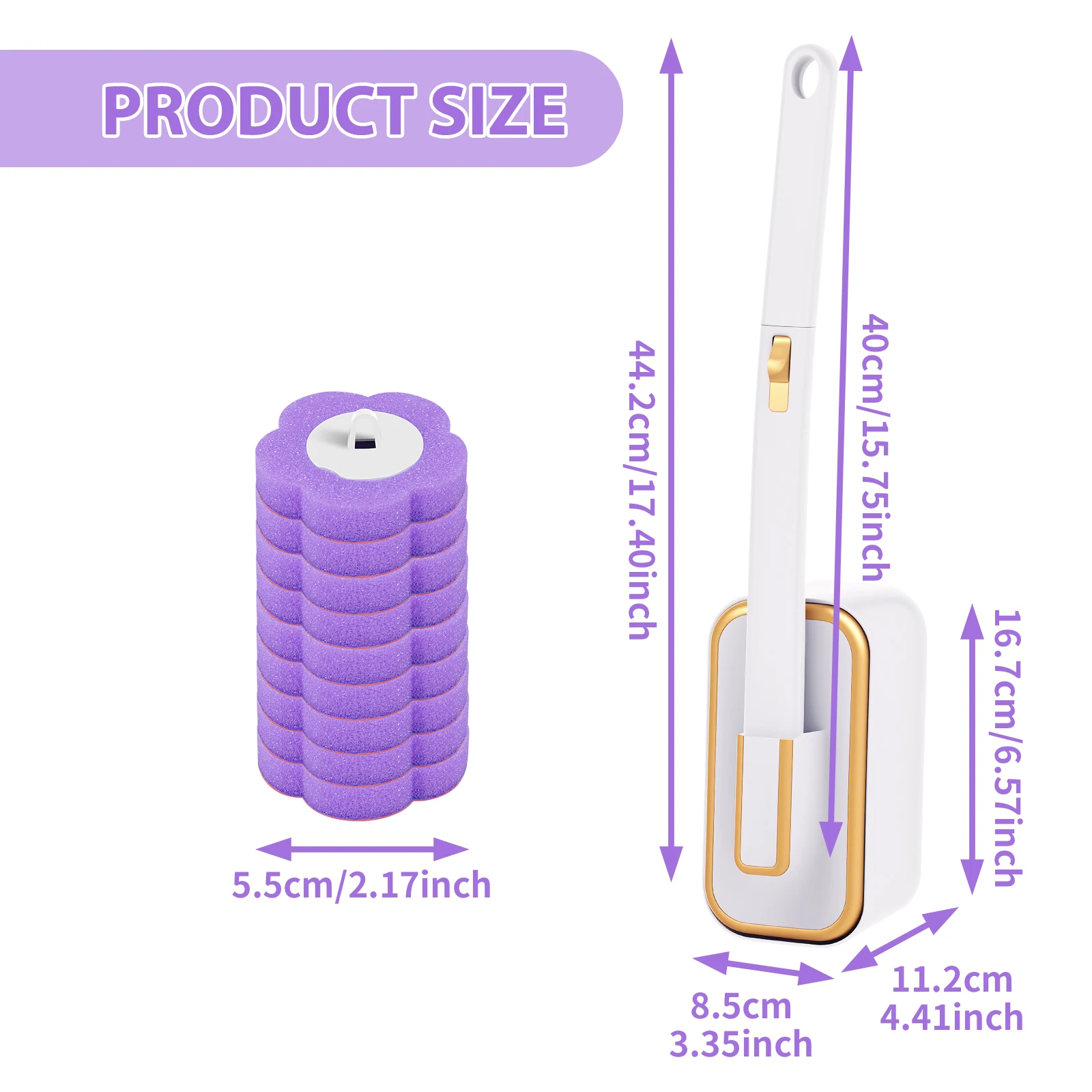 18/36Pcs Disposable Toilet Brush Wall Mounted Toilet Brush with Replacement Head Cleaning Set Home Bathroom WC Accessories - Image 17