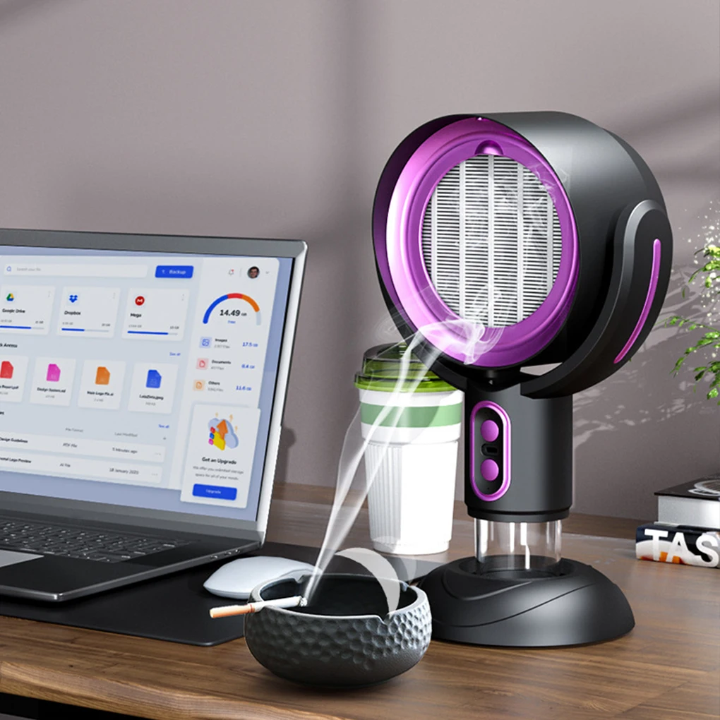 Small desktop range hood, portable charging, deodorization, air filtration, smoking machine, barbecue, hotpot companion. - Image 5