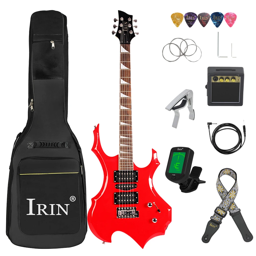 IRIN 6 Strings Electric Guitar 24 Frets Maple Body Electric Guitarra Set with Bag Amp Tuner Strap Picks Guitar Mini Accessories - Image 10