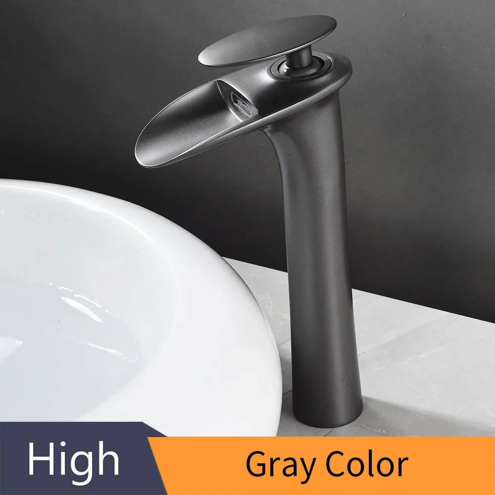 White Basin Faucets Modern White Bathroom Faucet Waterfall faucets Single Hole Cold and Hot Water Tap Basin Faucet Mixer Taps - Image 13