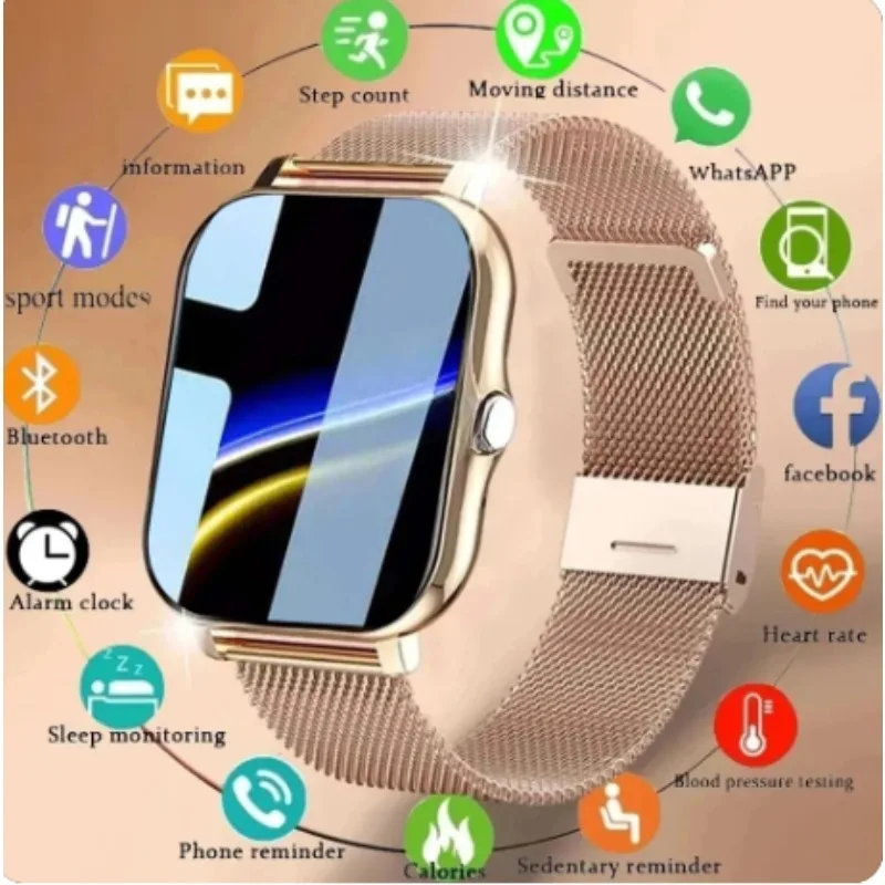 Bluetooth Call Smartwatch for Men and Women Voice Assistant Sports Fitness Android iOS New Hot Sale 1.83" 2024 - Image 6