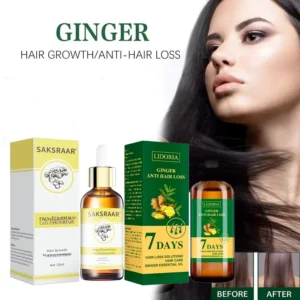 Ginger Hair Growth Products Fast Growing Hair Essential Oil Natural Anti Hair Loss Prevent Hair Dry Frizzy Damaged Repair Care