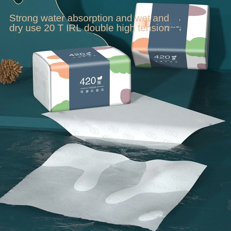 10 Packs Wholesale Eco Friendly Portable No Fluorescent Virgin Wooden Pulp Tissue Soft Comfortable 5 Ply Facial Tissue Paper - Image 2