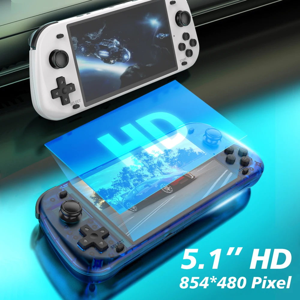 5.1inch Game Console R50S 128G IPS Screen Video Game Consoles Wifi Two-player Online Gaming Pocket R36S Upgraded Consolas - Image 3