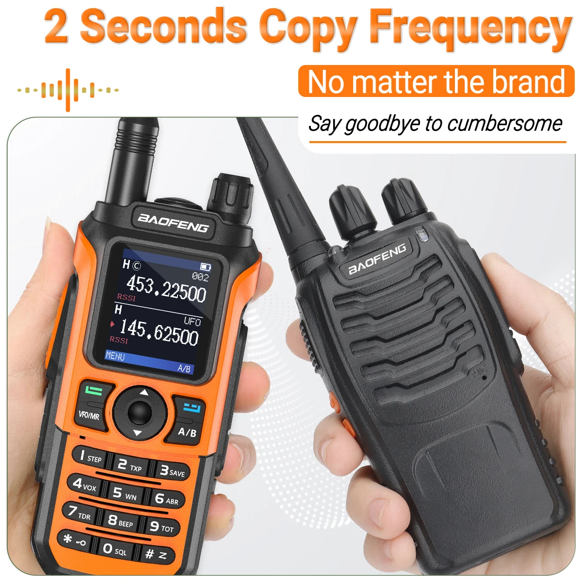 Baofeng UV-21 Pro Walkie Talkie Long Range Air Band Wireless Copy Frequency VHF UHF Type-C Rechargeable Upgrade UV-5R Ham Radio - Image 4