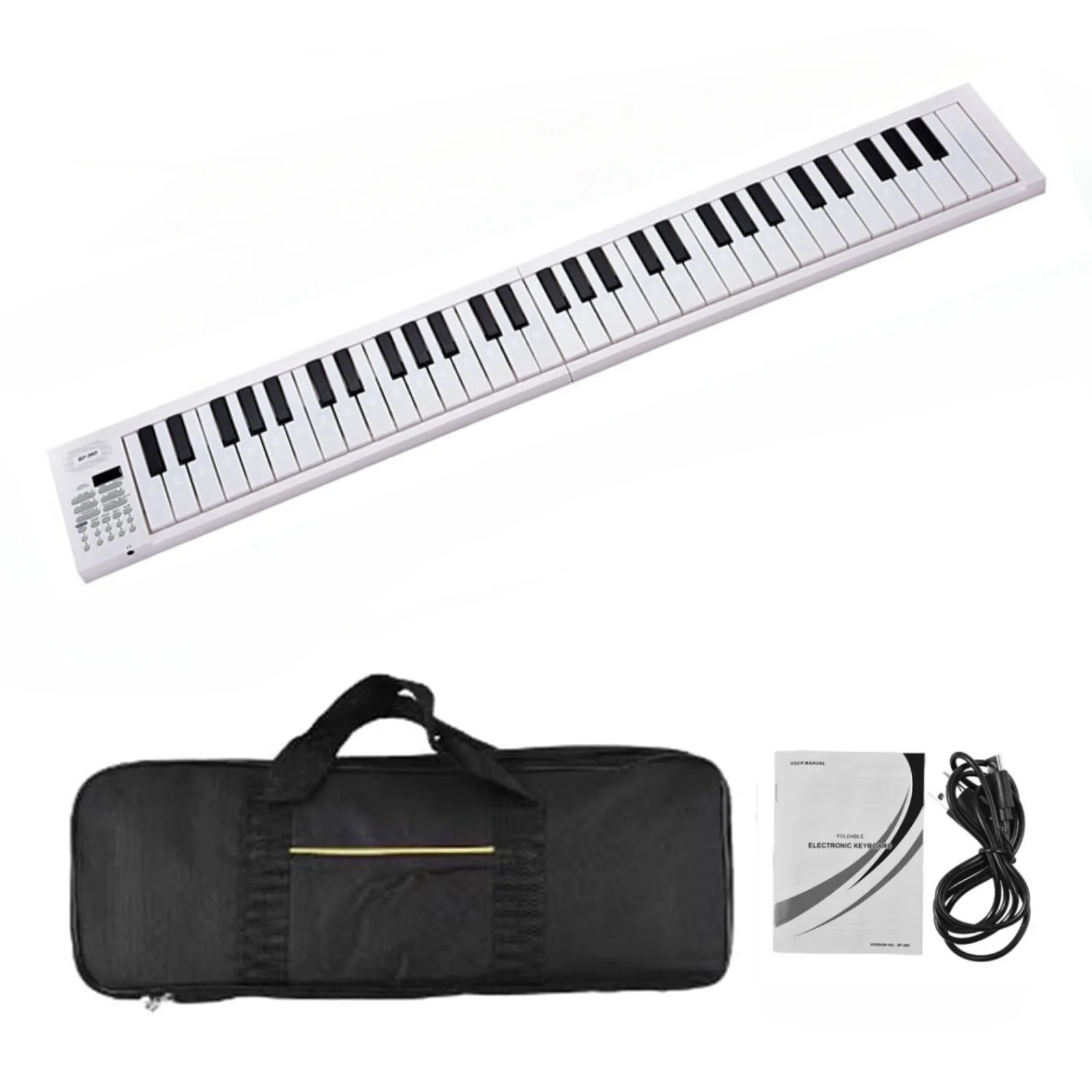 Miwayer 61 Keys Foldable Electronic Piano Keyboard for Beginners, Built-in Rechargeable Battery,25 Demo Songs,16Tones&100Rhythms - Image 7