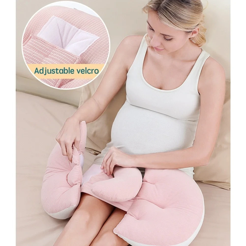 Pregnancy Pillow with 1pc Free An Auxiliary Pillow Cotton Waist Support Pillow for Pregnant Women Sleeping Body Pillow - Image 6