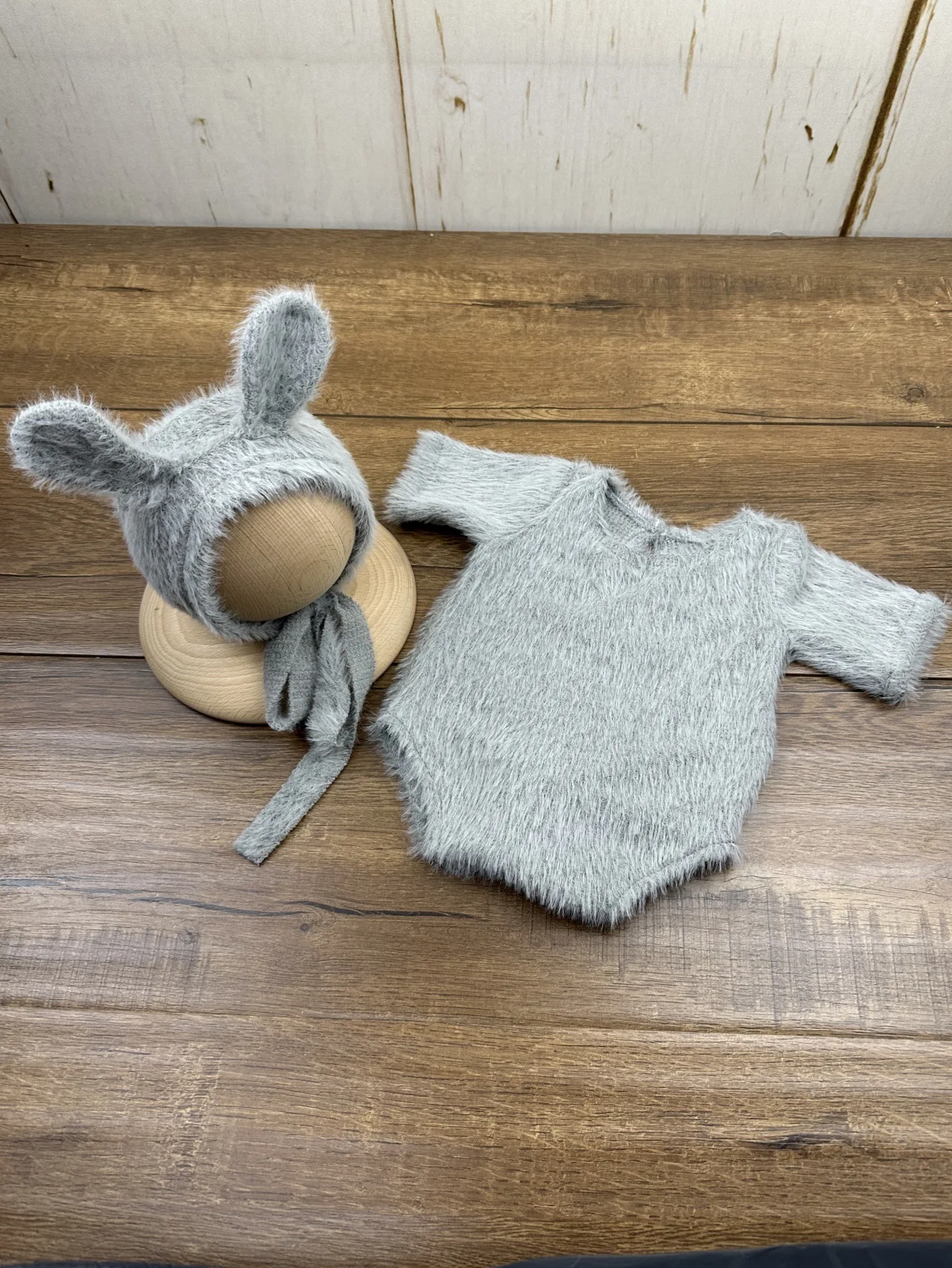 Newborn Photography Props Knitted Outfit Rabbit Doll Baby Cosplay Glasses Baby Photoshoot Props Accessories - Image 9