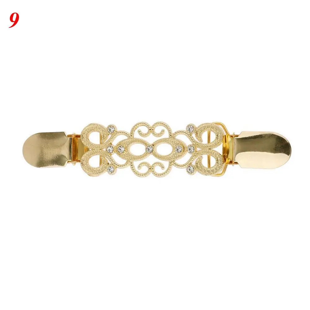 Women Carved Flower Cardigan Sweater Blouse Shawl Clips Shirt Collar Shawl Brooch Retro Duck Clip Clasps Charm Accessories Gift - Image 18