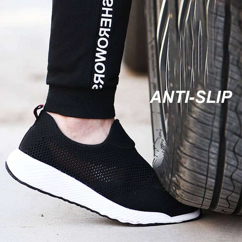Steel Toe Shoes For Women Summer Breathable Safety Shoes Lightweight Comfortable Non Slip Work Shoes Steel Toe Sneaker For Man - Image 6