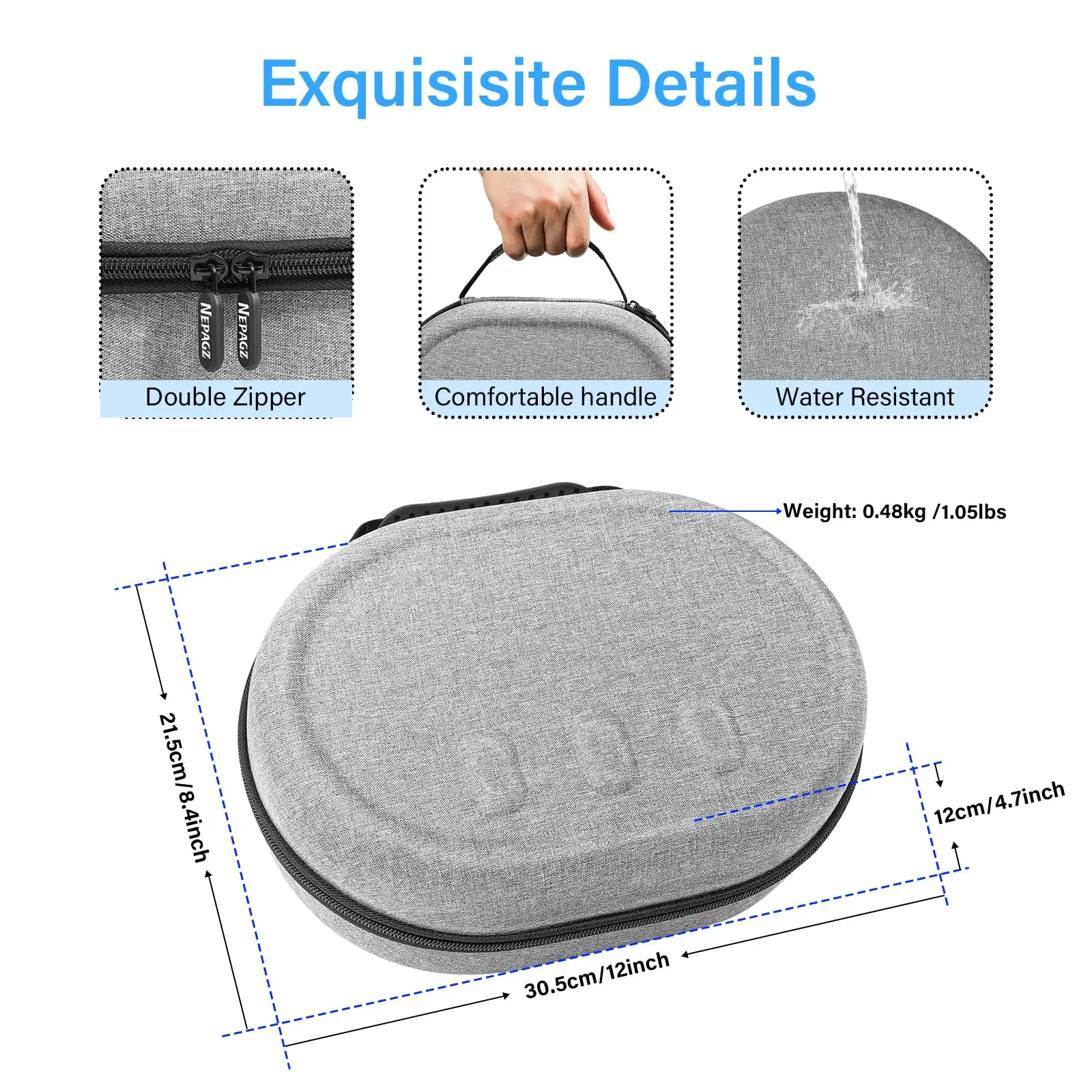 Hard Carrying Case Compatible with Oculus/Meta Quest 3, Suitable for Travel Portable Protection Accessories for Oculus Quest 3 - Image 4