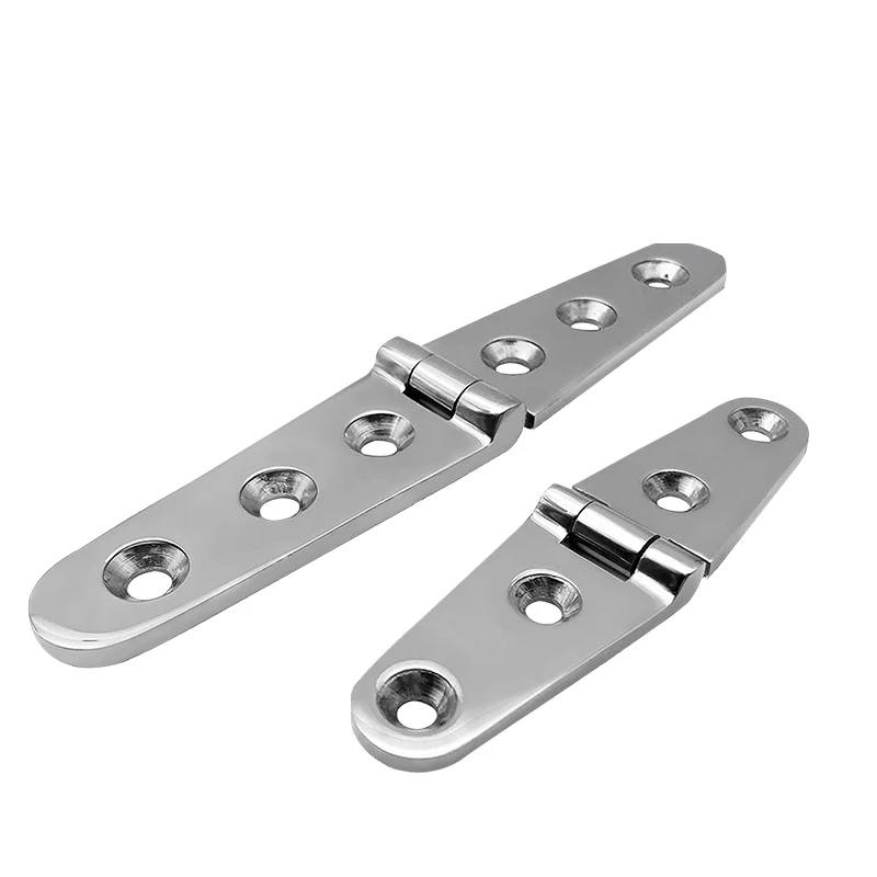 316 Stainless Steel Casting Hinge Flat Hinge Cabinet Doors For Windows 4 / 6 Holes Cast Strap Deck Hinge for Boat Hardware - Image 5