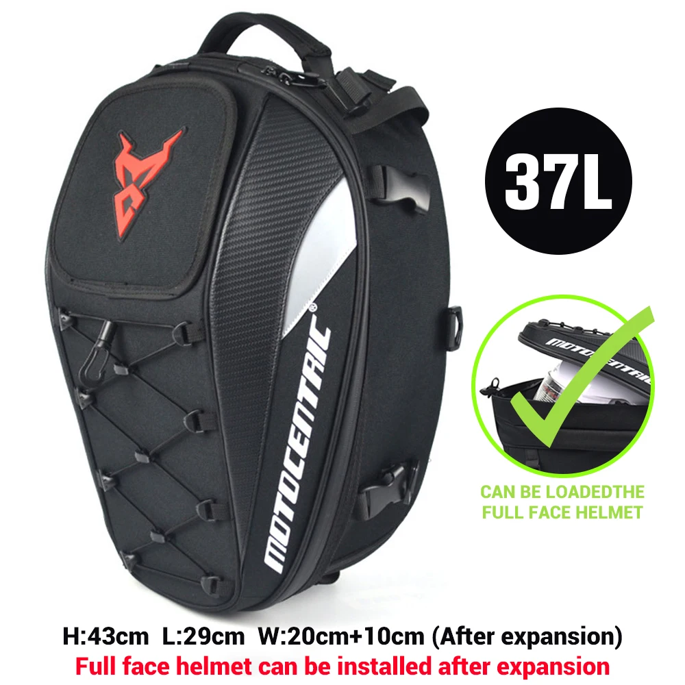 Motocentric Waterproof Motorcycle Tail Bag Multifunction Motorcycle Rear Seat Bag High Capacity Motorcycle Bag Rider Backpack - Image 8