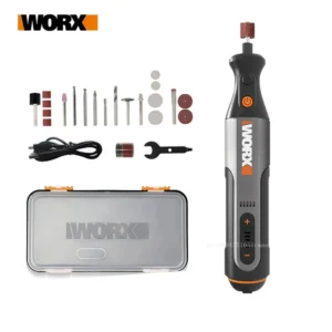 Worx 8V Rotary Tool WX106 Cordless Mini Drill Engraving Grinding Polishing Machine USB Charger Variable Speed Power Tools Set