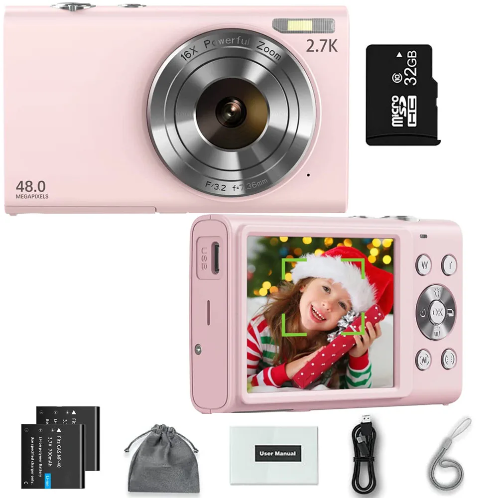 4K Digital Camera Autofocus Vlogging Camera HD 48MP with 2.8" Large Screen Camcorder Camera for Photography for Kid Adult - Image 10