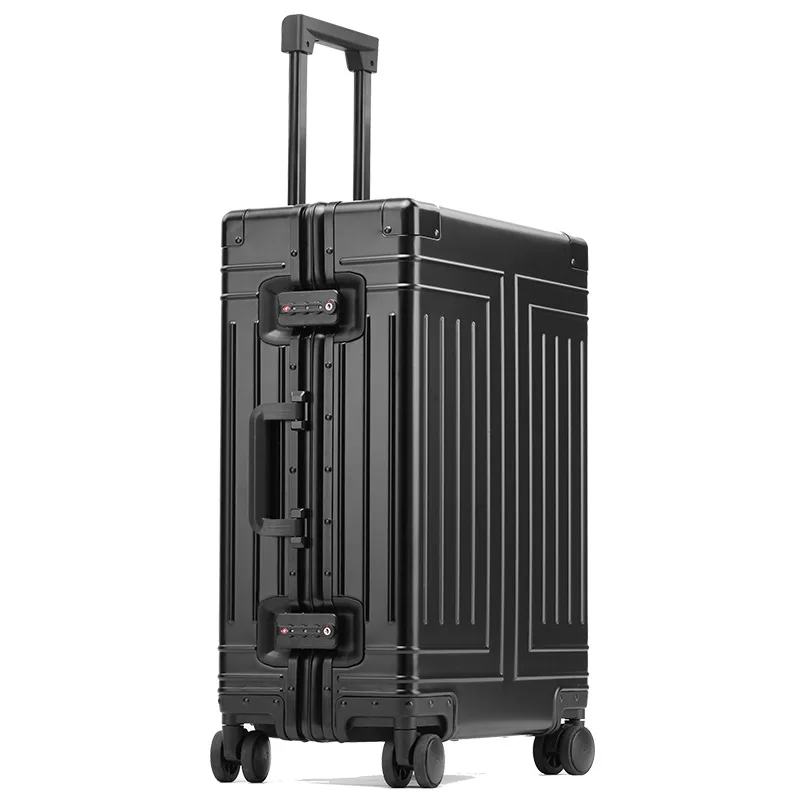 2024 Capacity Durable Luggage Sets 100% Aluminum Suitcase Wheels Women Girl Men Cabin Carry-On Boarding Travel 20/24/26/28 - Image 8