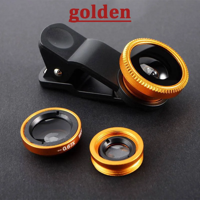1 Set 3In1 Mobile Phone Fish Eye+Wide Angle+Macro Lightweight Camera Lens For Universal Cell Phone - Image 9