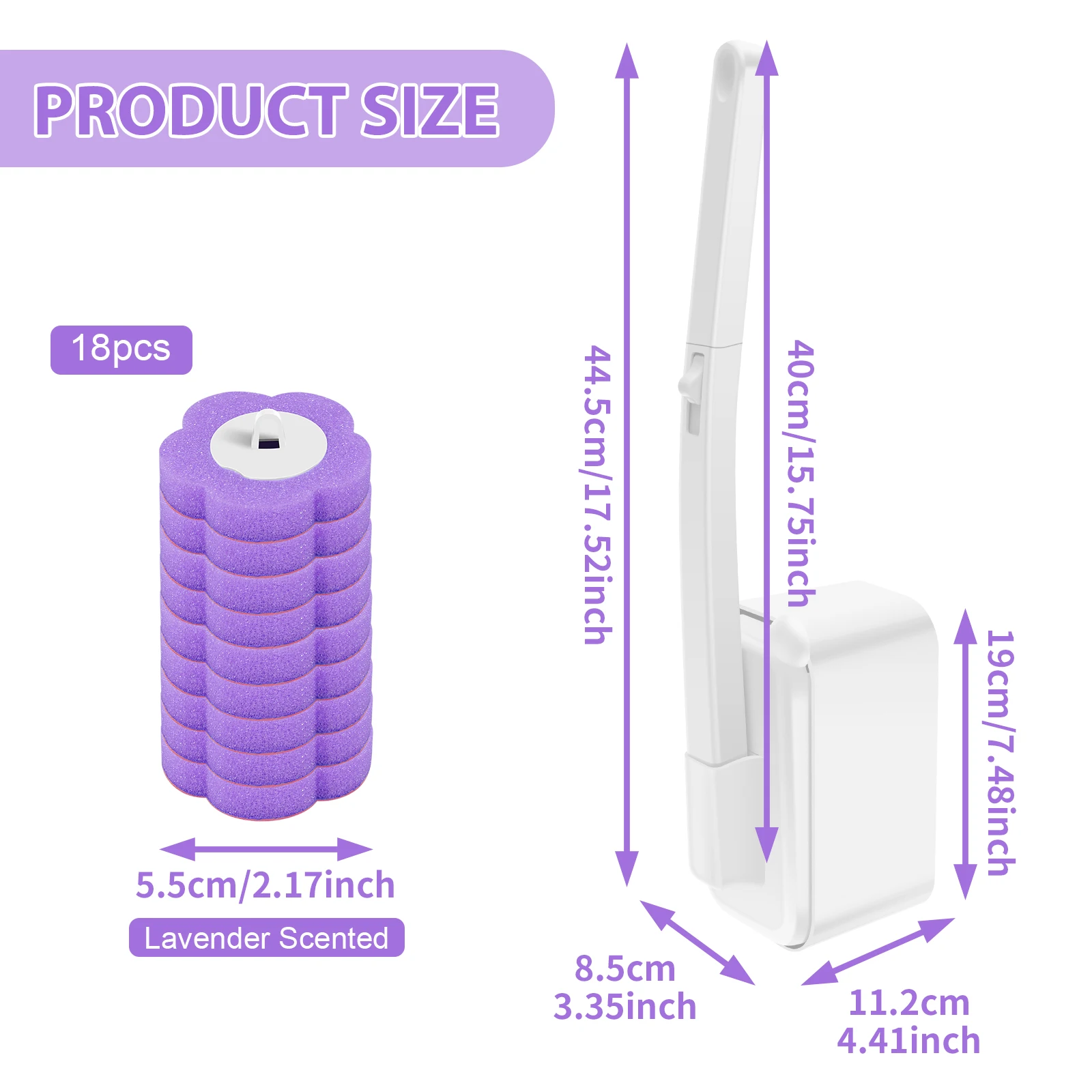 18/36Pcs Disposable Toilet Brush Wall Mounted Toilet Brush with Replacement Head Cleaning Set Home Bathroom WC Accessories - Image 19