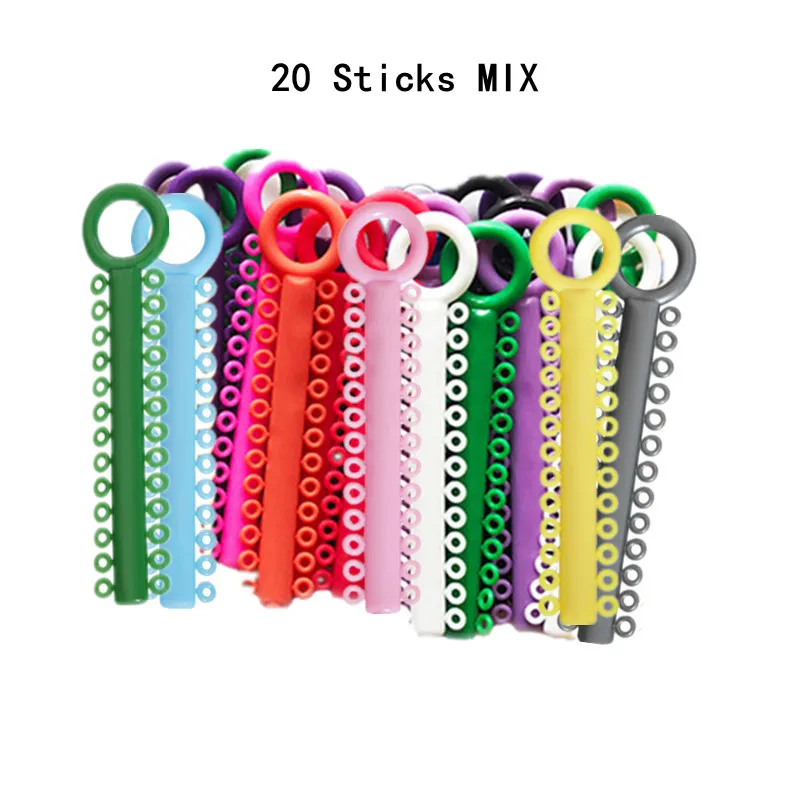 20Sticks=520PCS Dental Orthodontic Elastic Ligature Ties Rubber Bands for Teeth Braces Dentistry Elastomeric Ring Leagues Lab - Image 39