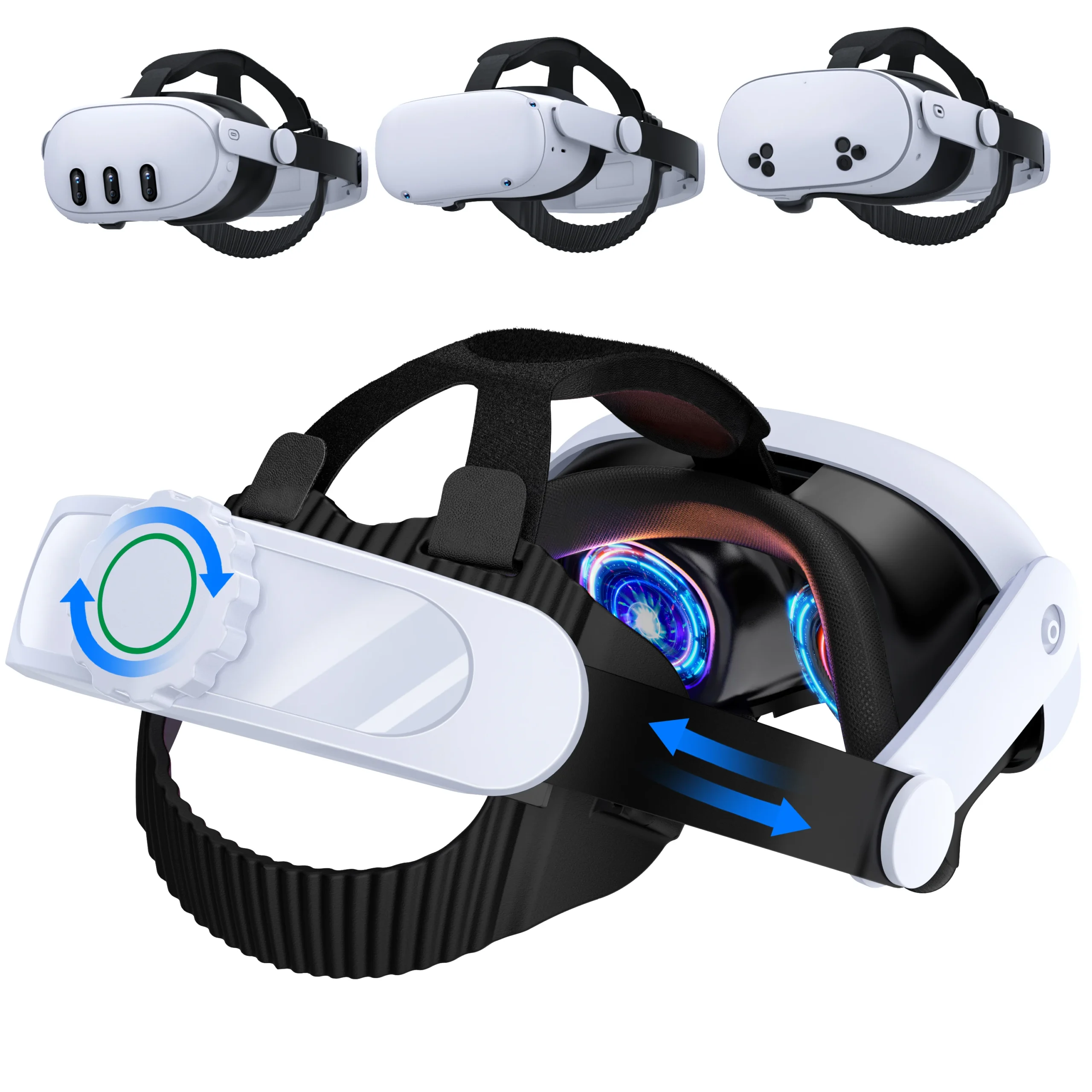 BEBONCOOL 8000mAh MV1000 Head Strap For Meta Quest 3S/Quest 3/Quest 2 Battery Head Strap Compatible for Oculus Head Strap - Image 8