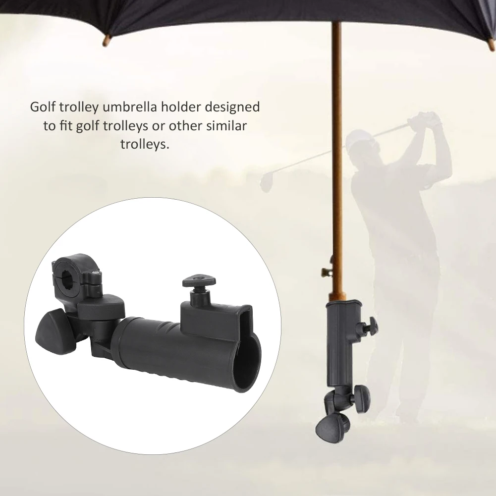 olf Umbrella Holder Practicing Supply Golf Push Trolley Umbrella Support Stand Holder - Image 6