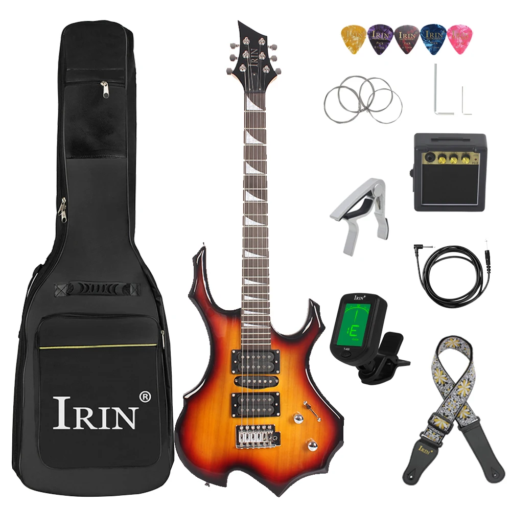 IRIN 6 Strings Electric Guitar 24 Frets Maple Body Electric Guitarra Set with Bag Amp Tuner Strap Picks Guitar Mini Accessories - Image 7
