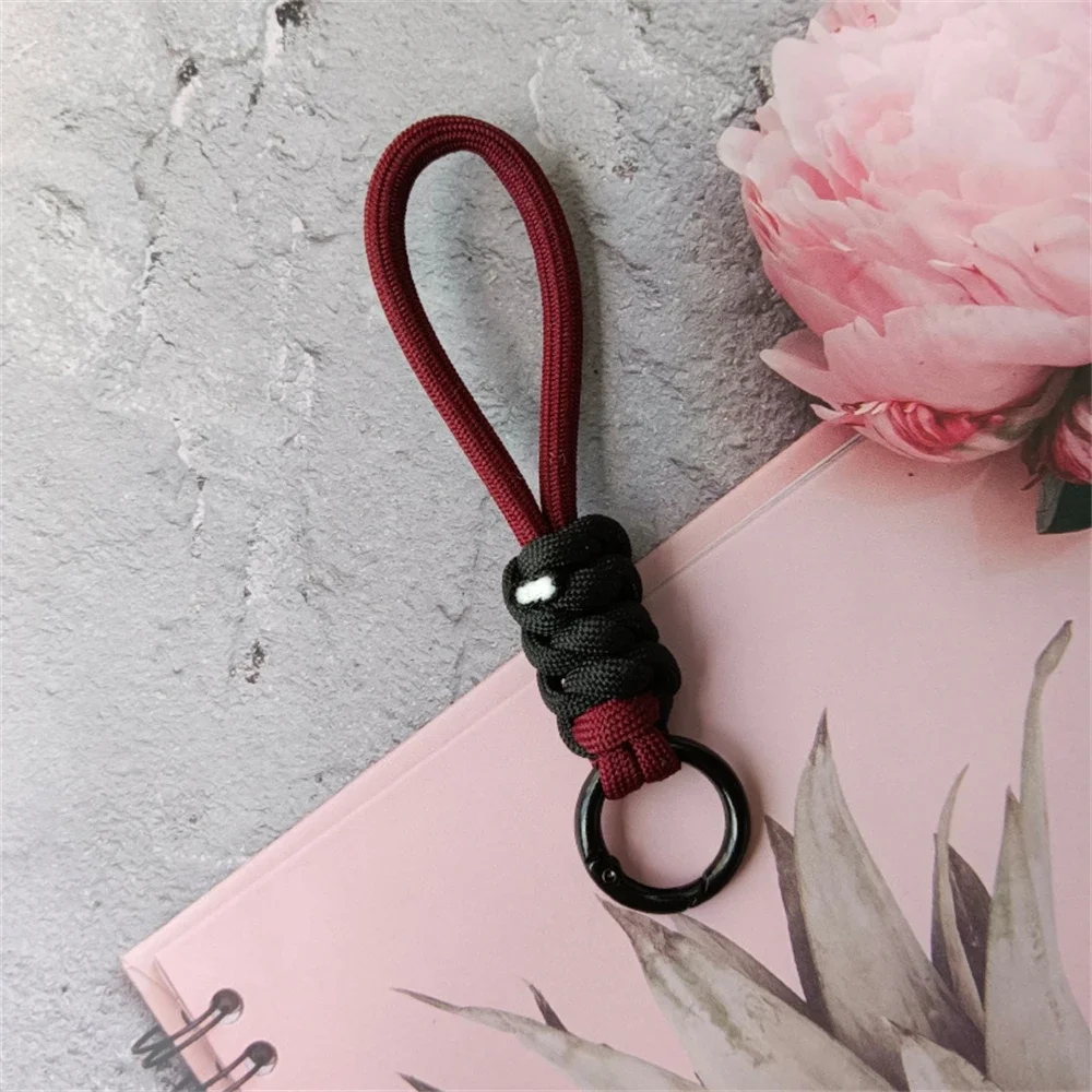 Colorful Braided Lanyard Keychain Unisex Anti-Lost Wrist Strap Paracord With Key Ring For Phone Camera U Disk Bottle Accessories - Image 8