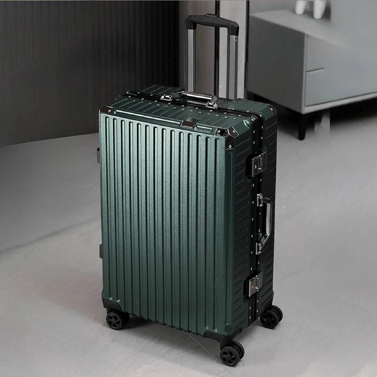 Trolley Luggage 20 24 26 28" Aluminum Frame Rolling Luggage Case USB Travel Suitcase on Wheels Combination Lock Carry on Luggage - Image 8