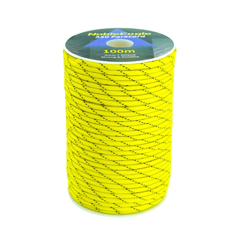 Reflective Paracord Military 7 Strand 4mm 550 Tactical Parachute Cord Camping Tent Lanyard DIY Bracelet Weaving Rope - Image 11