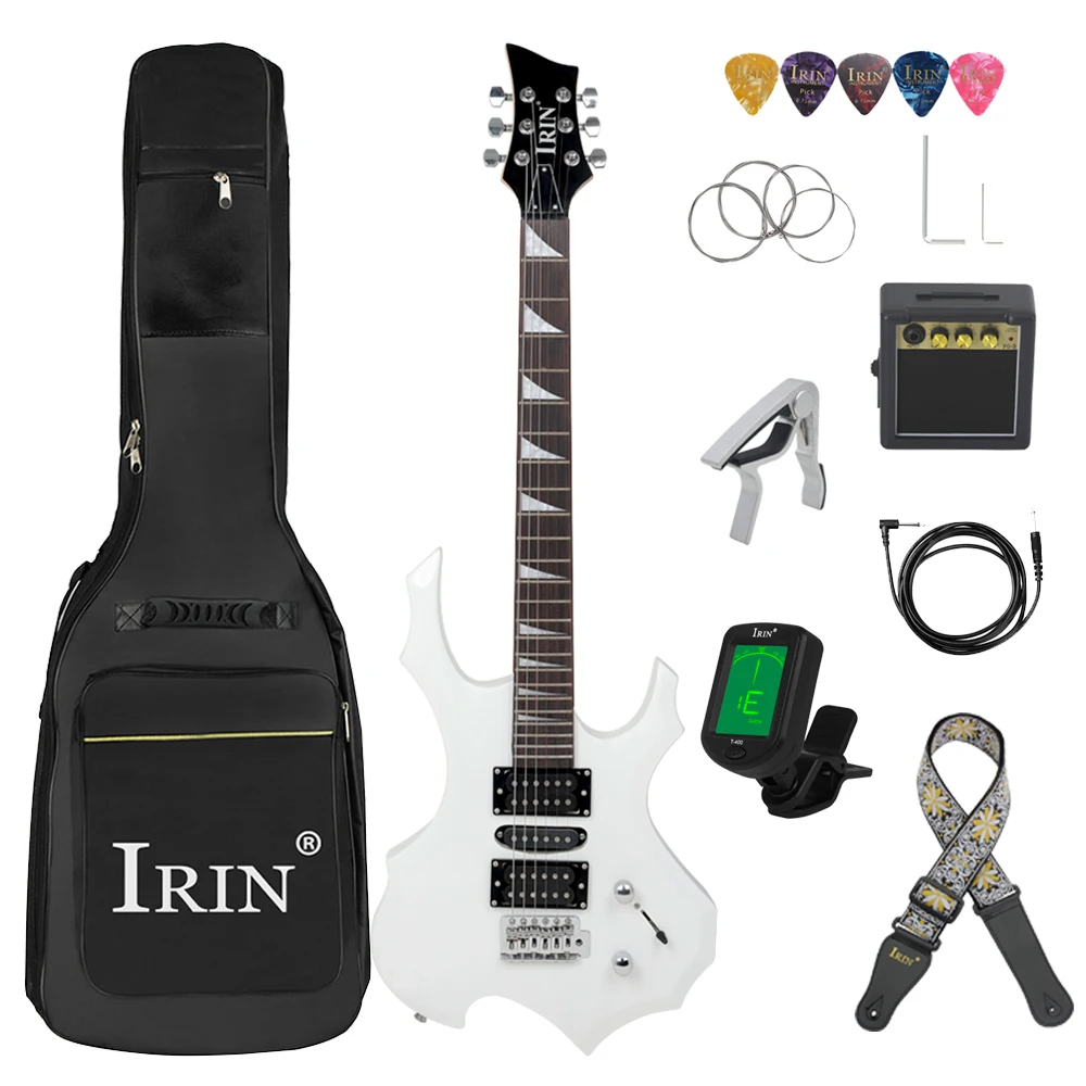 IRIN 6 Strings Electric Guitar 24 Frets Maple Body Electric Guitarra Set with Bag Amp Tuner Strap Picks Guitar Mini Accessories - Image 9