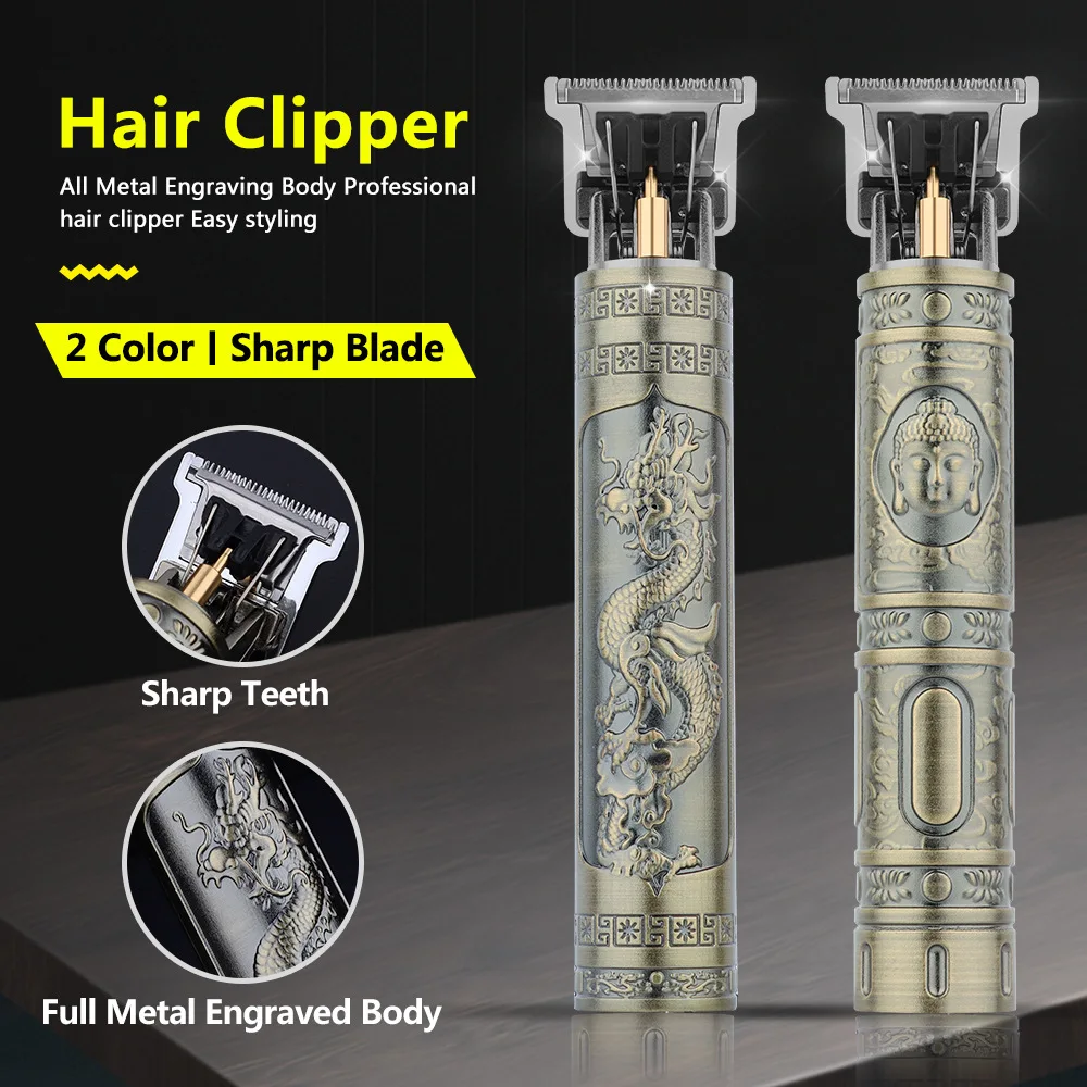 Retro T9 Original Haircutting Machine Set Jackets Trimmer Men's Electric Shaver Male Lence Pro Barber Shaver for Sensitive Areas - Image 2