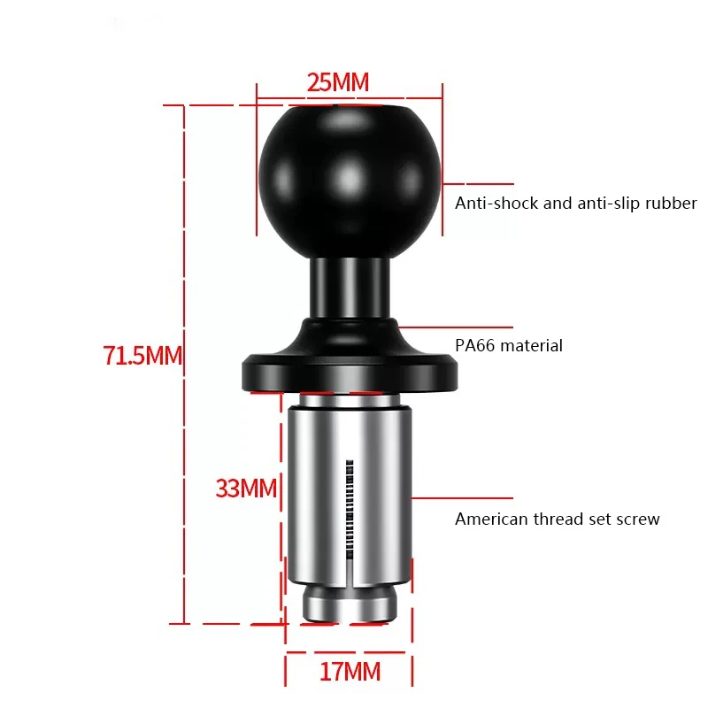 1 inch Ball Head Adapter Mount Base Motorcycle Handlebar Rearview Mirror Bracket for DJI GoPro Insta360 Action Camera Accessory - Image 19