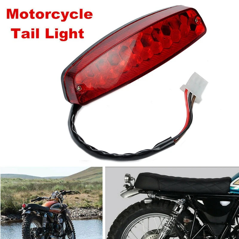 ATV 12V 3 Wire Brake Stop Light License Taillight Red for ATV Off Road Motorcycle Signal Lamp Accessories Car Lights - Image 2