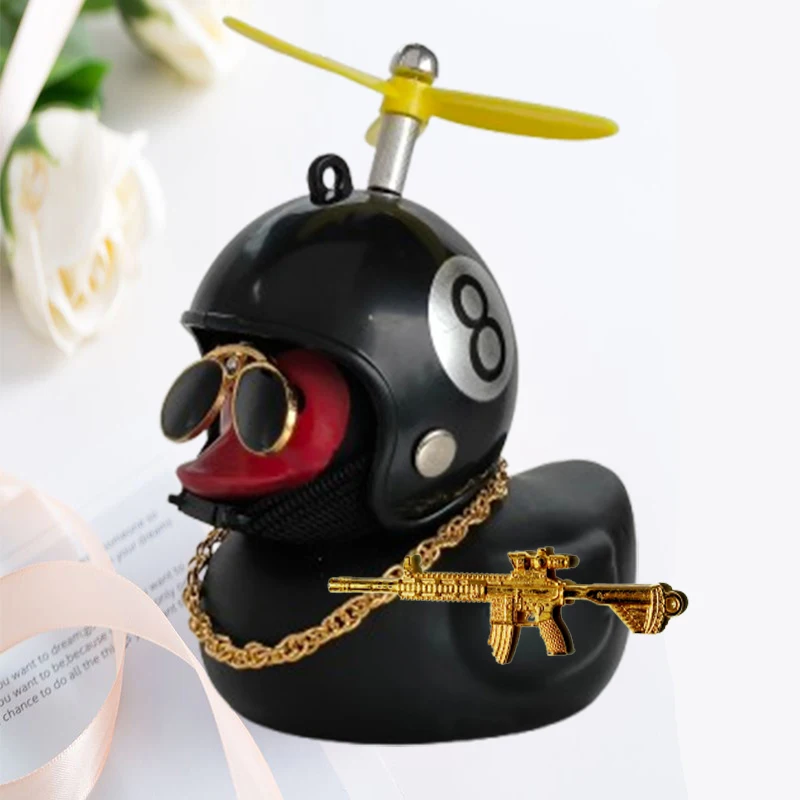 Motor Accessories Yellow Duck with Helmet for Bike Without Lights Auto Car Accessories Duck In The Car Car Interior Decoration - Image 10