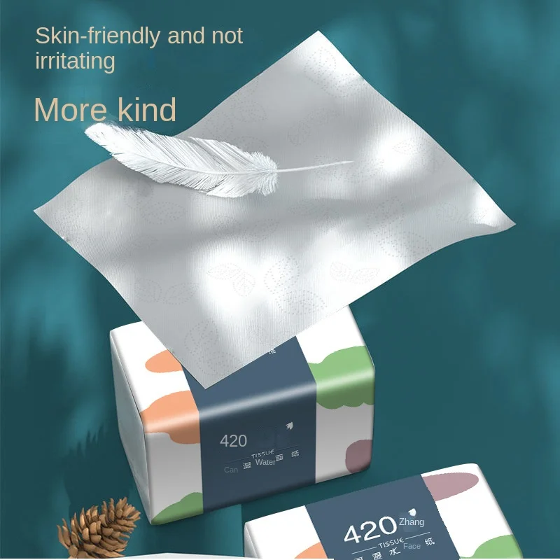 10 Packs Wholesale Eco Friendly Portable No Fluorescent Virgin Wooden Pulp Tissue Soft Comfortable 5 Ply Facial Tissue Paper - Image 3