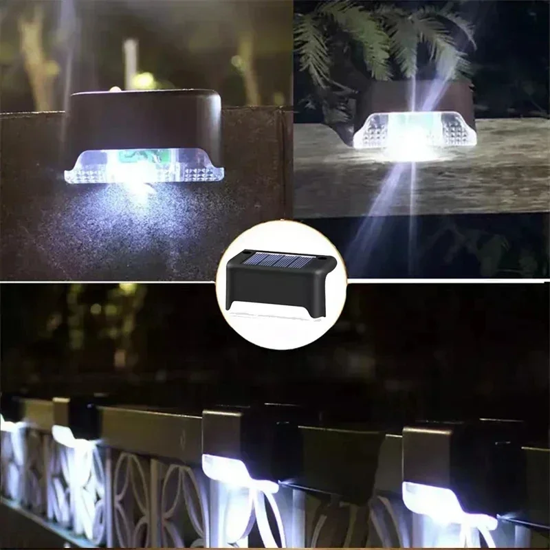 1/4/8/12/pcs Solar LED Lights Outdoor Garden Light Deck Lamp Solar Stairs Light Waterproof Solar Step Lamp Patio Garden Decor - Image 8