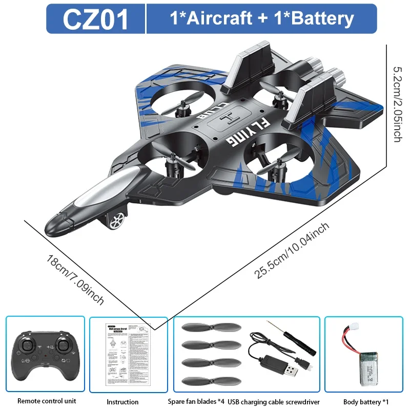RC Aircraft EPP Foam Stunt Glider Electric Fighter Remote Control Airplane Fall Resistant Plane Toys for Boys Kids CZ01 CZ63 - Image 12