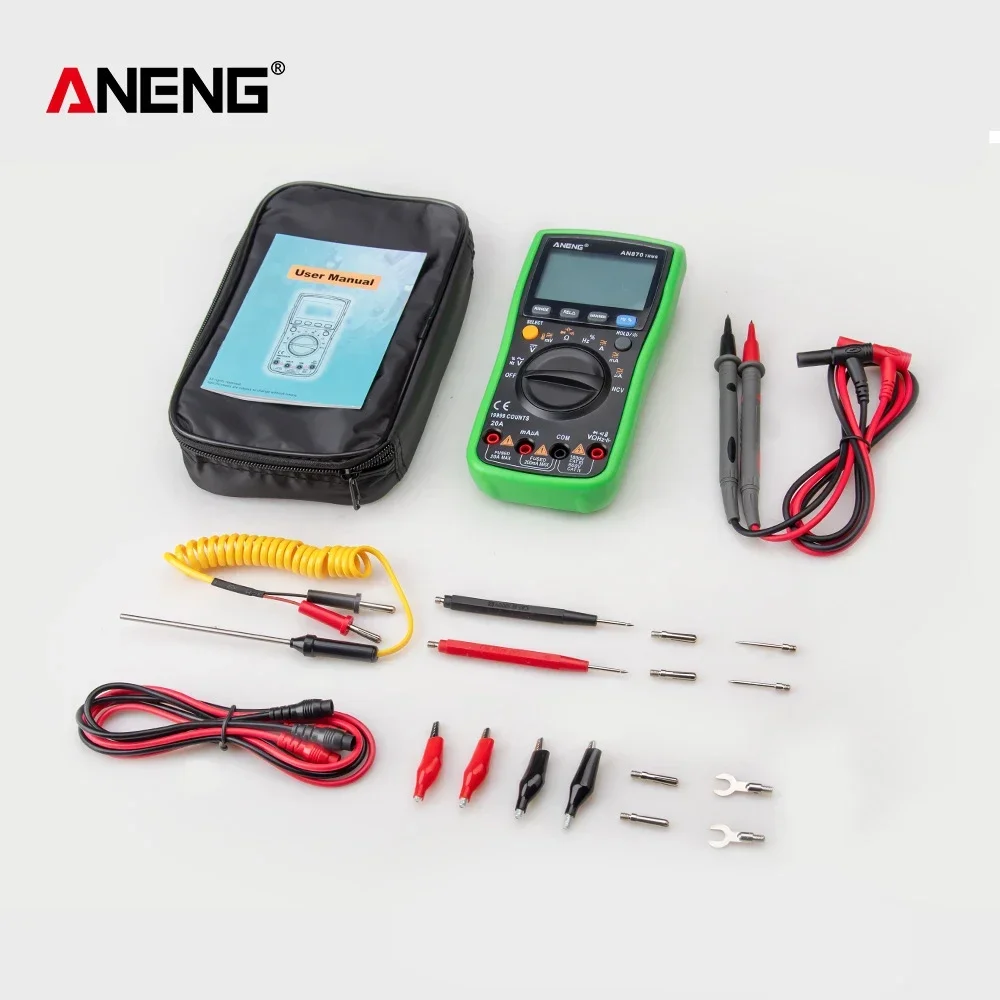 ANENG AN870 Smart Multimeter Digital Profesional 19999 Counts AC Voltage Tester Current NCV Capacitance Resistance Ohm Test Tool - Image 7