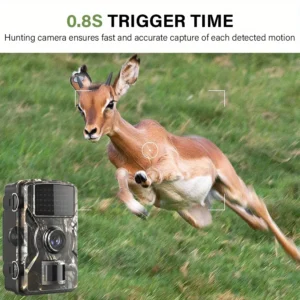 1080P hunting trail camera with 940nm infrared night vision motion activated trigger for outdoor wildlife security photo trap