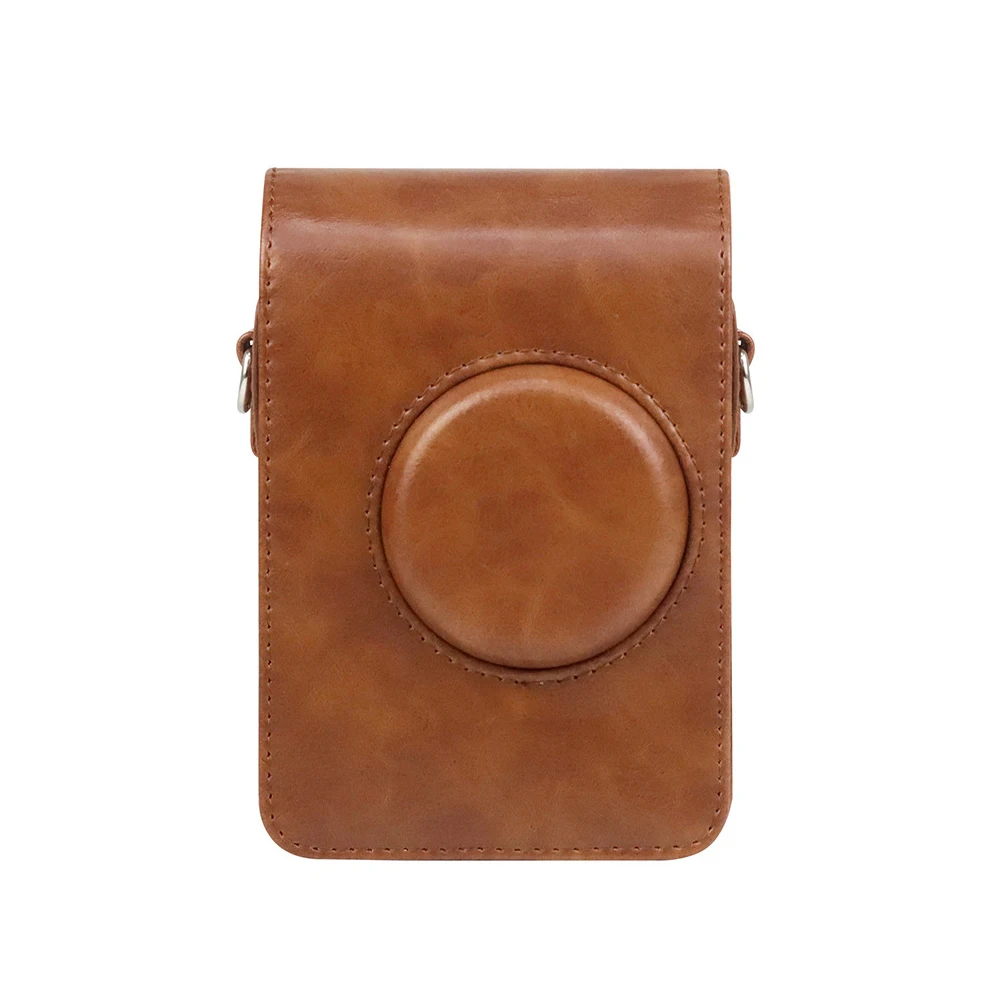 Camera Bag For Fujifilm Instax Mini EVO Instant Film Camera Case PU Leather Soft Silicone Cover Bag with Shoulder Strap - Image 5